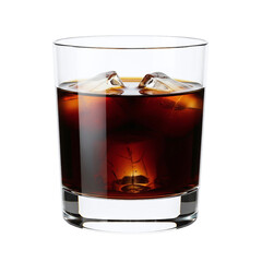 Black russian cocktail with coffee liqueur and vodka