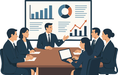 business team working in a meeting, business people working in a meeting, business people working in office