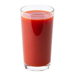 Tall glass of fresh tomato juice