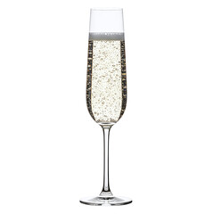 Glass of sparkling champagne for a celebration