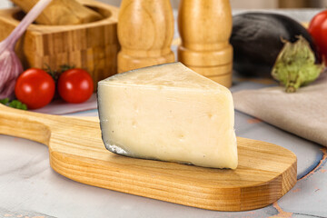 Sheep hard cheese Caprino Romano