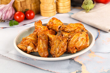 Grilled spicy chili chicken wings