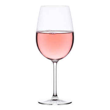 Glass of refreshing ros&eacute; wine for summer