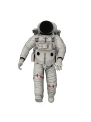 Astronaut runs straight
