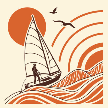 sailing boat on the sea