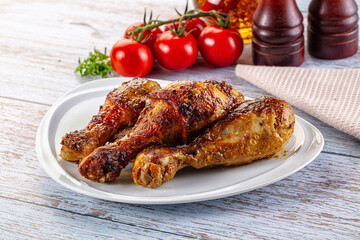 Baked chicken drumsticks with spices