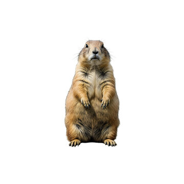 Curious Prairie Dog Standing Upright &ndash; Cute Wild Anial Photography for Nature and Wildlife Lovers