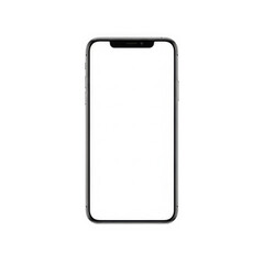 Modern smartphone isolated on transparent background