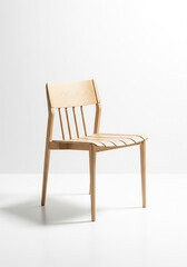 Minimal wooden chair, modern wooden chair image, furniture for home decoration