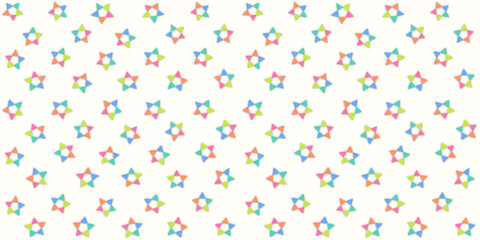 vintage colorful pastel stars seamless pattern. colorful little stars wallpaper for kid.