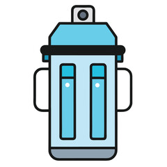 vector illustration of a set of cans