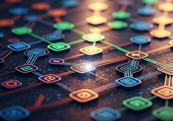 Digital Circuit Board Connections