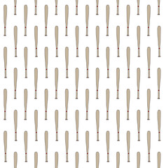 Vector seamless pattern of hand drawn sketch doodle bowling skittle isolated on white background