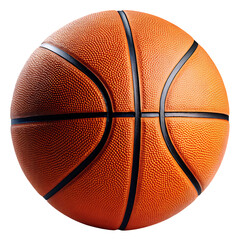 Orange basketball isolated on white background isolated on a transparent background