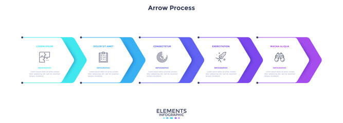 Modern Business Infographic Vector Banner