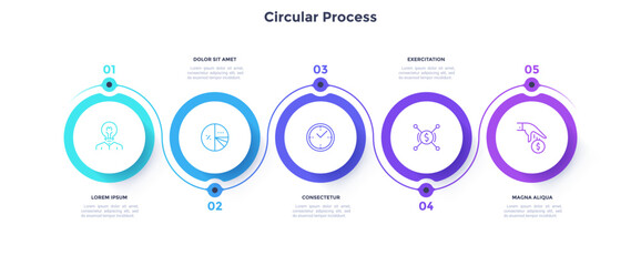 Modern Business Infographic Vector Banner