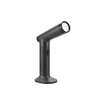 Black spotlight lamp isolated on white background moern lighting equipment perfect for interior design ad architecture