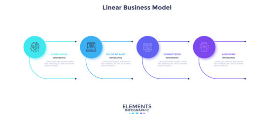Modern Business Infographic Vector Banner