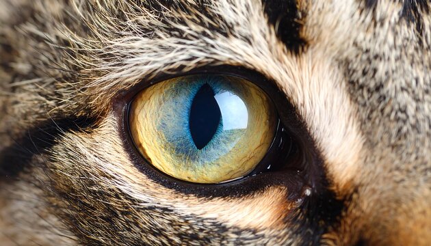 Cats Eye CloseUp Macro Shot.