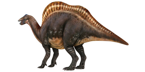 Realistic rendering of a Spinosaurus dinosaur