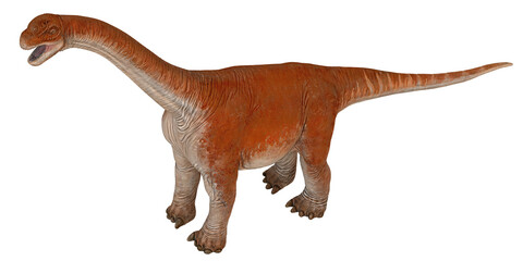 Lifelike model of a Brachiosaurus dinosaur. © Ilie