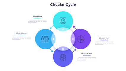 Fototapeta premium Modern Business Infographic Vector Banner