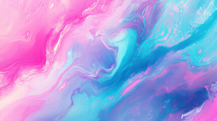 Fototapeta premium Retro 80s-inspired vaporwave background with bright pink, cyan, and purple hues, evoking a nostalgic digital feel —ar 16:9 