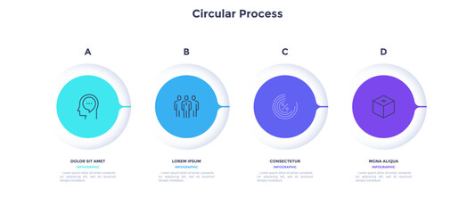 Modern Business Infographic Vector Banner