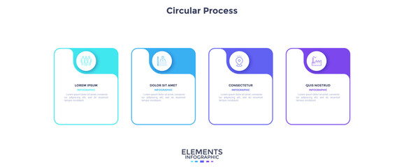 Modern Business Infographic Vector Banner