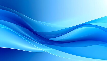 Fototapeta premium Abstract Blue Wave Background. (4)