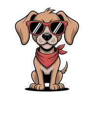 Naklejka premium puppy transparent background 