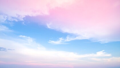 Obraz premium Pastel Sky with Cloudscape, and Dreamy.