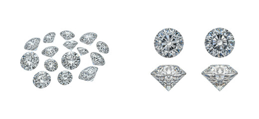Showcasing exquisite diamonds jewelry store product luxurious environment sparkling beauty isolated set png
