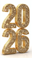 Golden Glitter 2026 – Sparkling New Year Celebration Design