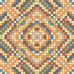 Fototapeta premium Print wallpaper pattern mosaic bright colors background