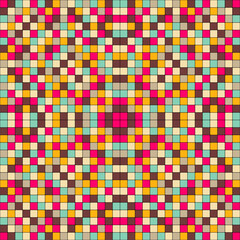 Fototapeta premium Print wallpaper pattern mosaic bright colors background