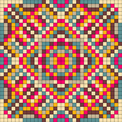 Print wallpaper pattern mosaic bright colors background