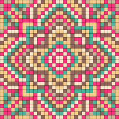 Print wallpaper pattern mosaic bright colors background