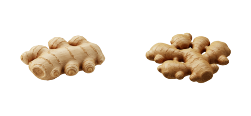 Ginger root harvesting organic farm food natural environment healthy cooking concept isolated set png