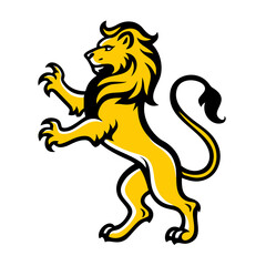 Lion Mascot Logo Vector Illustration  Symbol of Strength & Authority