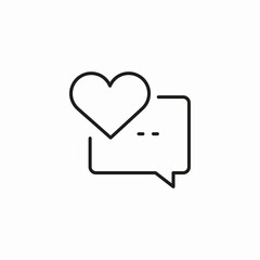 love message chat icon sign vector