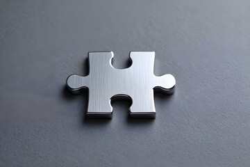 Obraz premium Magnetic puzzle piece backdrop front view perfect for interactive creative display and modern decorative concept