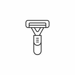 disposable razor handle icon sign vector