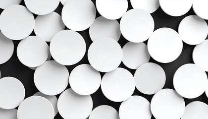 White Circles Dark Background Texture. (1)