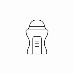 roll-on deodorant bottle icon sign vector