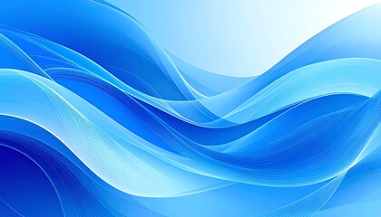 Abstract Blue Wave Background. (2)