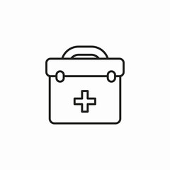 first aid kit icon sign vector