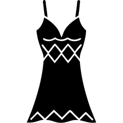 creative details Nightgown Vector Illustration