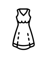 creative details Nightgown Vector Illustration