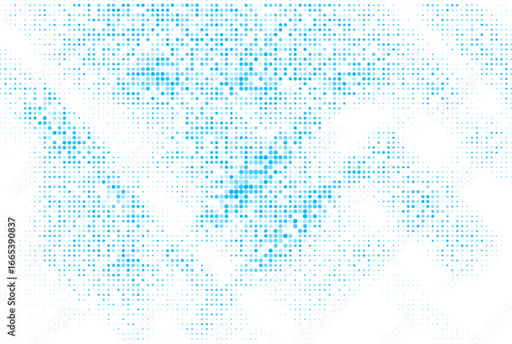 Poster rhythmic halftone pattern with a sense of flow